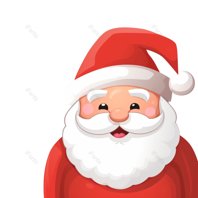 兔子图片,元旦元素,圣诞老人PNG,新年免抠素材